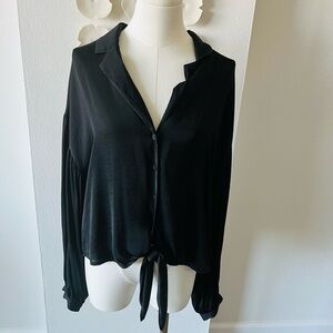 Pretty black blouse size large
